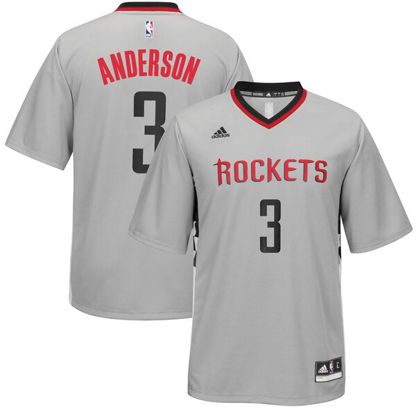 Maillot nba Houston Rockets adidas Homme Ryan Anderson 3 Gris